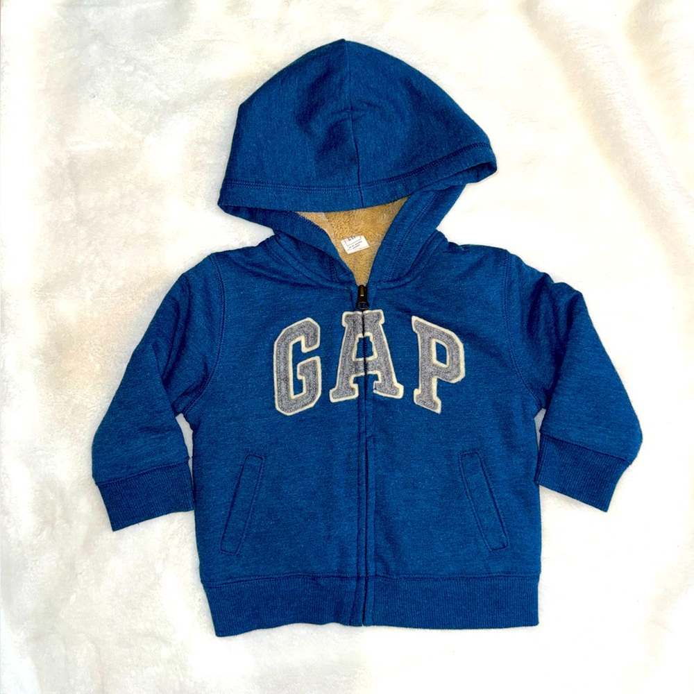 Gap fleece lined zip up jacket